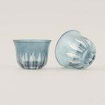 Dallaty 6pcs glass coffee cup set, blue image number 2