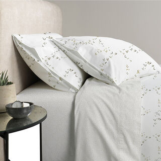 Cottage off white comforter set leaf print king size with 3 pieces