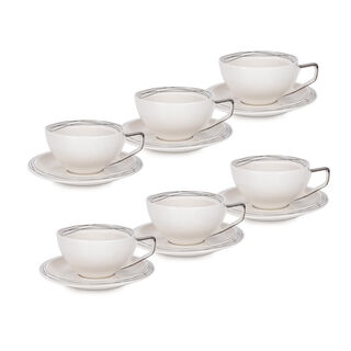 English Tea Cups Set Silver 250 Ml