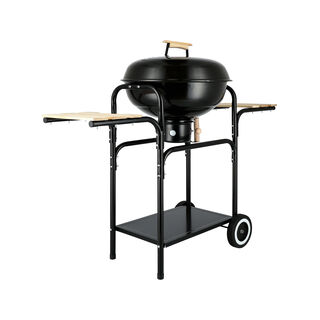 Trolley Kettle Grill In Black