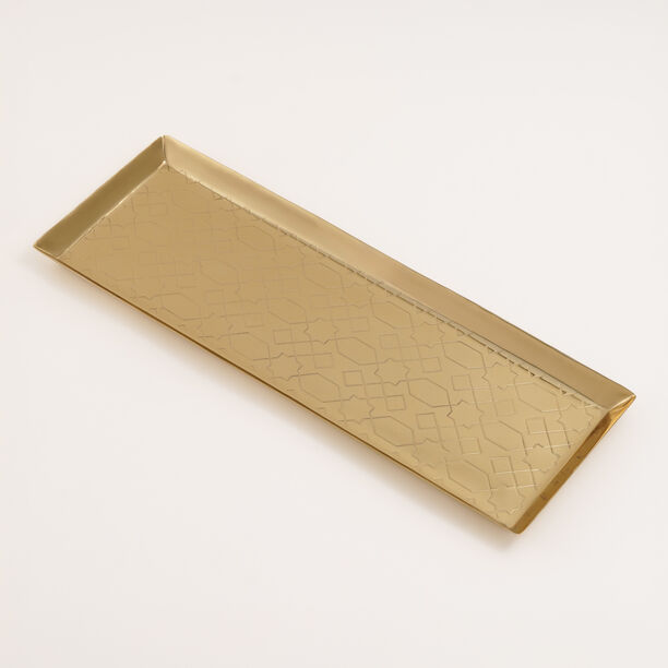 دلتي صينية تقديم ذهبية 40*16*2 سم image number 0