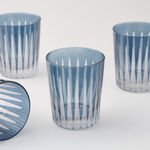 La Mesa Glass Tumbler Set 4Pcs 270Ml, Blue image number 0