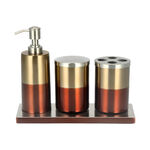 Bath Set Set Of 4 Pcs Copper image number 0