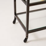 Homez 3 tier serving trolley in black 60*48*78cm image number 2