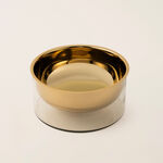 Oulfa gold glass / metal bowl 22*22*10 cm image number 1