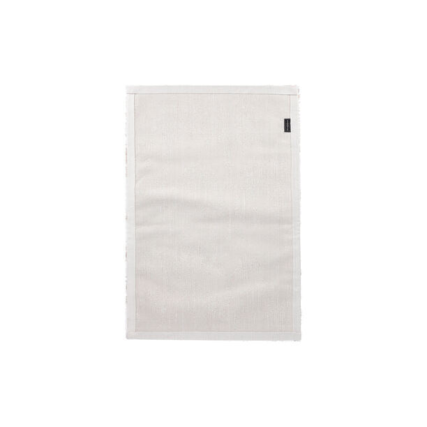 Boutique Blache beige and white bathmat 60*90 cm image number 3
