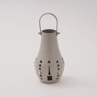 Najd Collection Metal Lantern, Beige, 12*12*25 cm