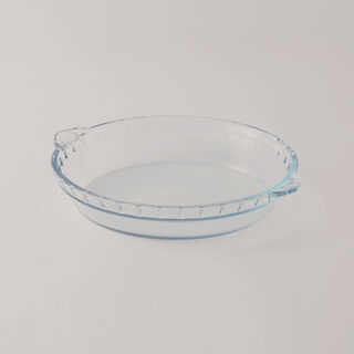 Alberto High Borosilicate Glass Round Pie Plate 1.2L
