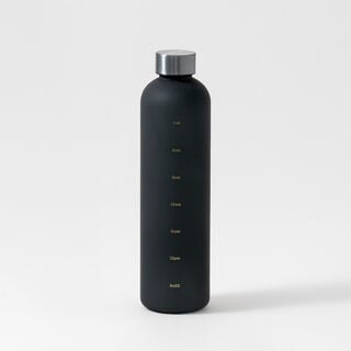 Dallaty Plastic Water Bottle 1L, Black