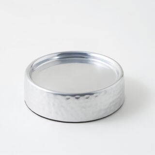 Homez aluminium soap dish, silver 12*12*4 cm