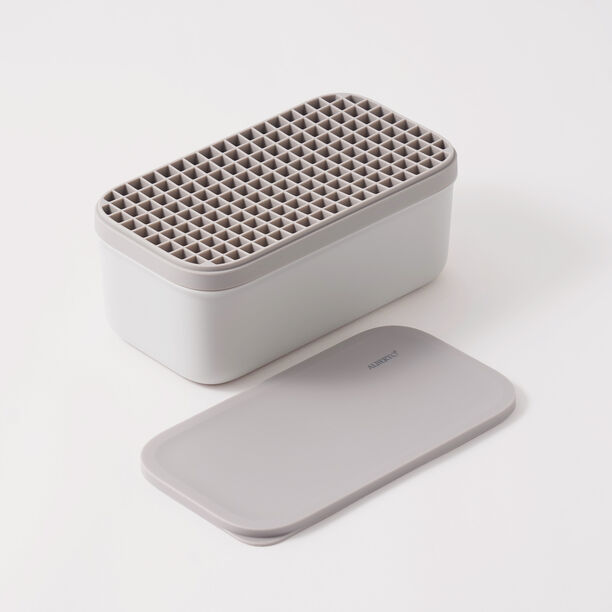 ألبرتو قالب مكعبات ثلج سيليكون 186 مكعب 22.1*11.9*9.4سم، رمادي image number 2