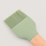 Pentola silicone brush with beech wood handle,green 24.5*5.7*1.2 cm image number 1