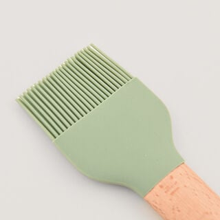 Pentola silicone brush with beech wood handle,green 24.5*5.7*1.2 cm