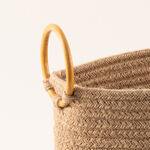 هومز سلة تخزين جوت 40*30*30سم، بيج image number 1