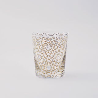 لا ميسا طقم أكواب زجاج 4 قطع، ذهبي