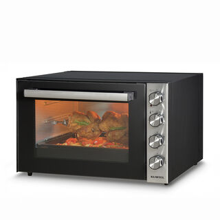 Kumtel Luxell black electric oven, 70 liters, 2500 watts