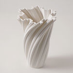 Homez Ceramic White Vase 18.4*18.4*19.5Cm image number 1