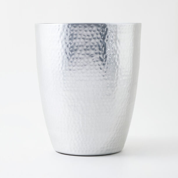 Homez aluminium waste basket, silver 20*20*24 cm image number 0