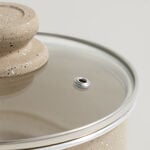 Alberto aluminum milk pot 1.5L with lid, cream image number 1