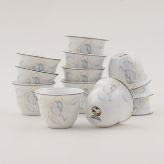 بنتولا طقم فناجين قهوة خزف صيني 12 قطعة