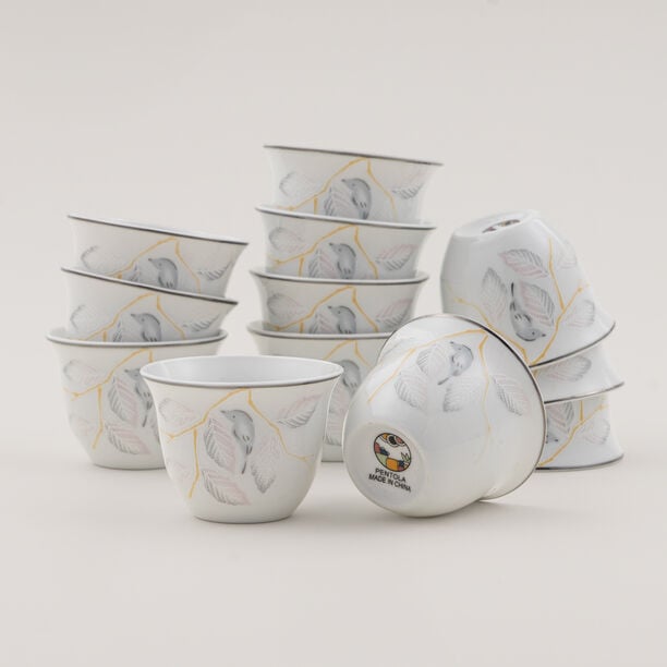 بنتولا طقم فناجين قهوة خزف صيني 12 قطعة image number 0