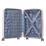 Travel Vision Trolley Suitcase Circles 24 White 46*26.5*66.5 Cm image number 5