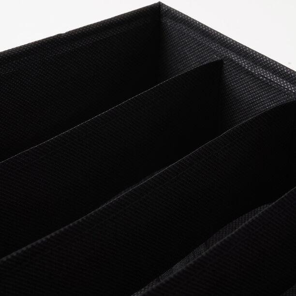 Homez Polyester Clothes Organizer With 6 Grid, Black image number 2