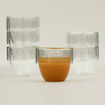 Dallaty glass coffee cup set 6pcs image number 0