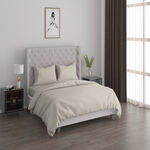 Boutique Blanche 3pcs cotton duvet cover 260*200cm 300 thread count beige image number 0