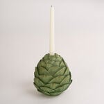 Green resin candleholder 15.5*15.5*16.3 cm image number 2