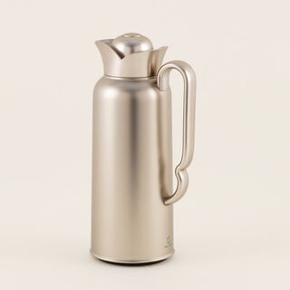 دلتي دلة ستانلس ستيل، فضي مطفي 1 لتر