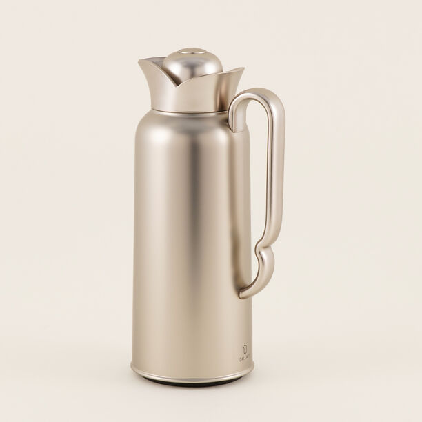 Dallaty Stainless Steel Thermos, Matte Silver, 1L image number 0