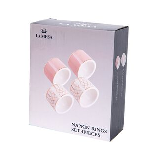La Mesa Parrot Napkin Ring 4 Pieces Set
