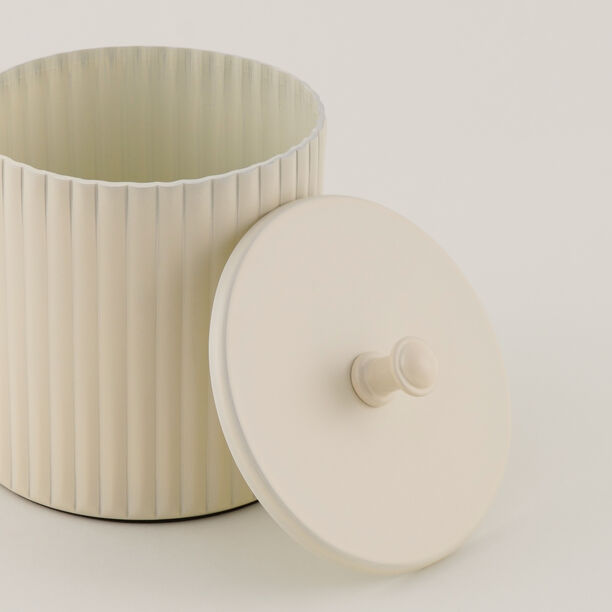 Homez Bath Canister Stainless Steel Beige 11 Cm image number 2