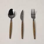 La Mesa 18 pcs cutlery set with abs handle, gold image number 0