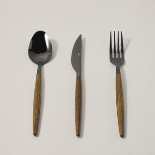 La Mesa 18 pcs cutlery set with abs handle, gold