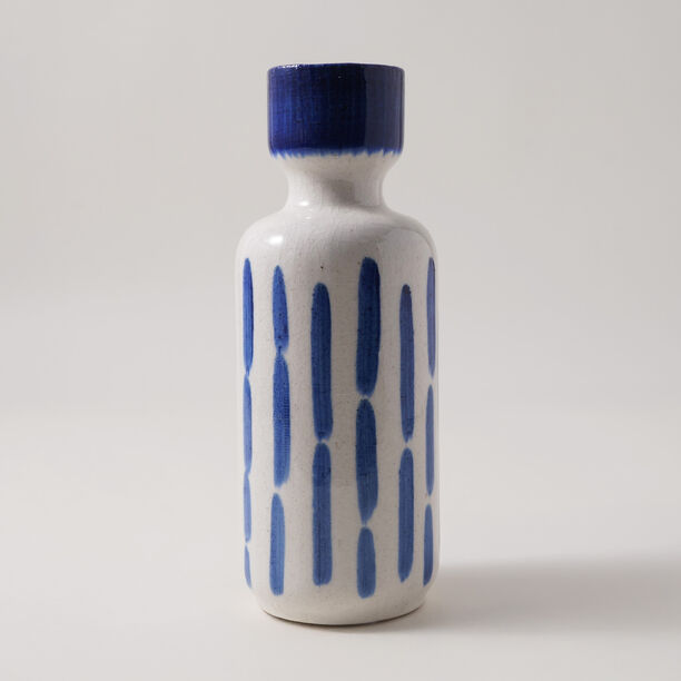 Homez Ceramic Blue And White Vase 9.7*9.7*26Cm image number 0