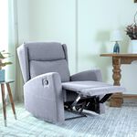 Verona manual recliner chair from Home Canvas, light grey image number 1