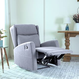 Verona manual recliner chair from Home Canvas, light grey