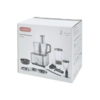 Alberto 3 speeds with a pulse 1000W 13 in 1 food processor