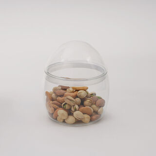 Dallaty Acrylic Nuts Bowl With Dome Lid, 11*11*12.5 cm