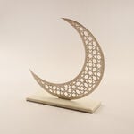 Homez Ramadan Decorative Crescent Design with Base, 32*9*29.5Cm image number 0