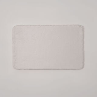 كوتاج دعاسة حمام فرو صناعي بوليستر، أوف وايت 50*80*4.5 سم