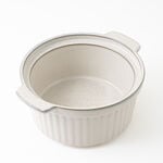 لا ميسا حافظة طعام بغطاء فخار 27.5*23.5*11.2سم، كريمي image number 3