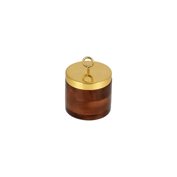 Sugar Bowl Wood And Metal image number 1