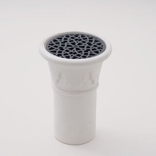 Qurtuba Collection Homez Arqa Oud Burner, White, 15*15*25 cm