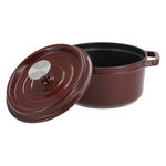 Alberto cast iron maroon casserole 20 cm image number 1