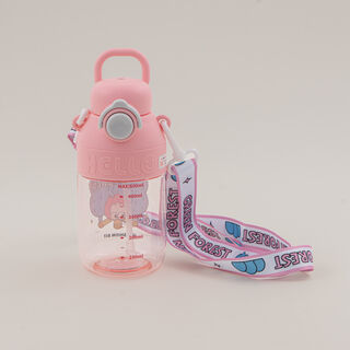 Pentola plastic water bottle 600ml, pink