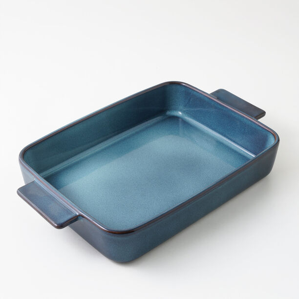 La Mesa stoneware oven to table rectangular dish 38*28.5*6cm, blue image number 3