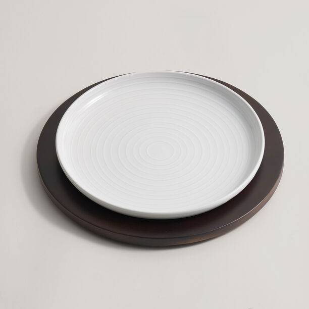 La Mesa wooden charger plate, brown dia 33cm image number 1